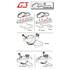 Kit de fixation des coffres G3 HYDRA pour barres de toit larges