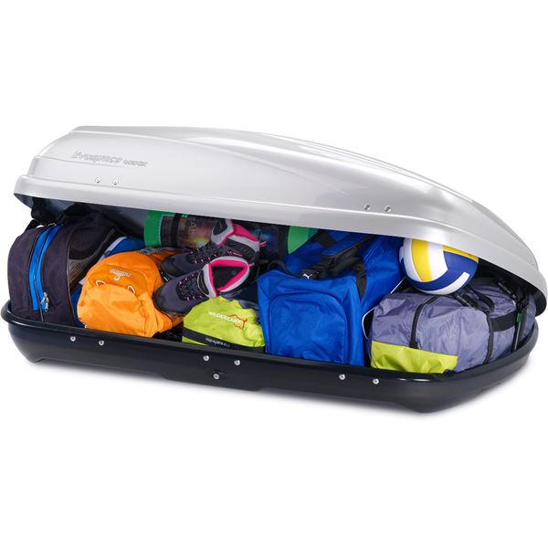 Coffre de toit  FEU VERT Evospace 400DX Gris 400 L