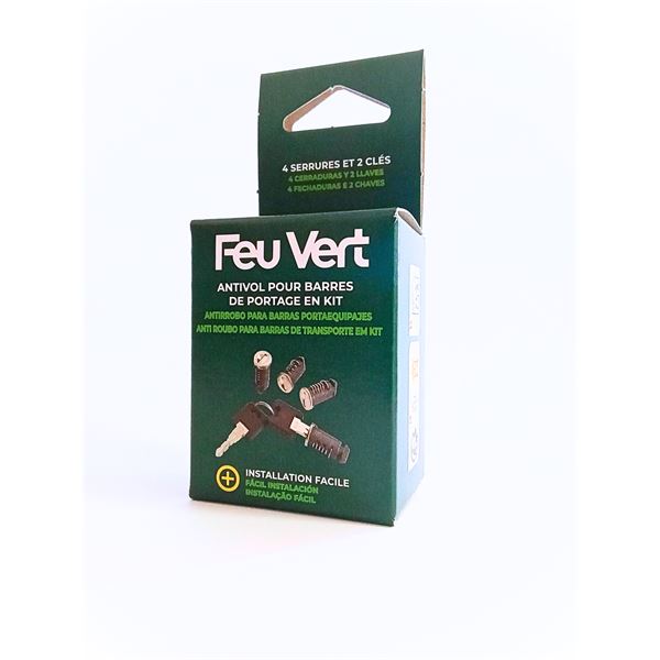 2 Antivols pour portage en kit Feu Vert