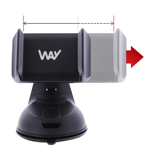 Support pince fixation ventouse multisurface WAY