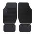 4 tapis de voiture moquette universels ganse noir