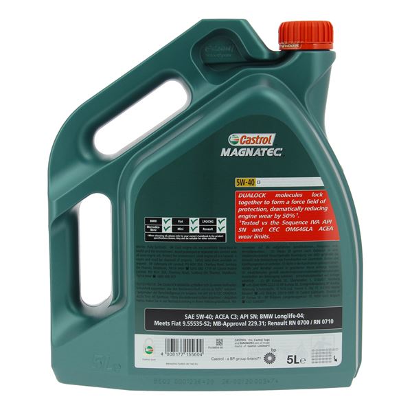 Huile moteur CASTROL Magnatec C3 Essence/Diesel 5W40 5L