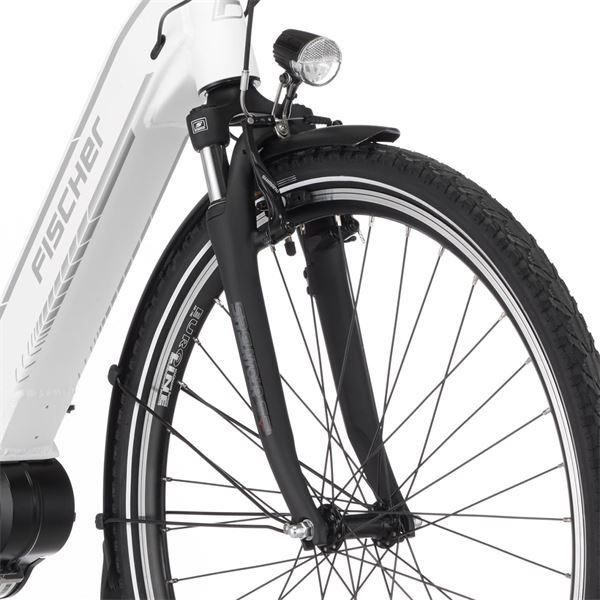 Vélo ville électrique mixte Fischer Cita 3.1i blanc