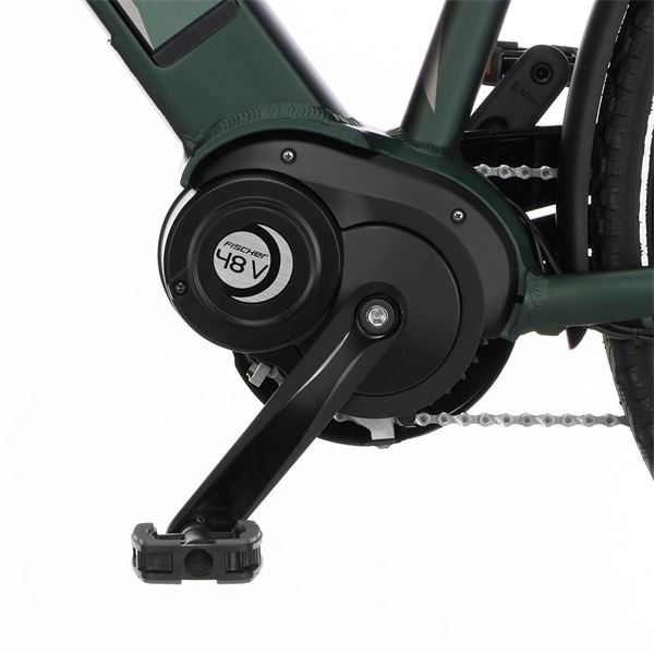 Vélo tout chemin électrique femme Fischer Viator 4,0i vert foncé