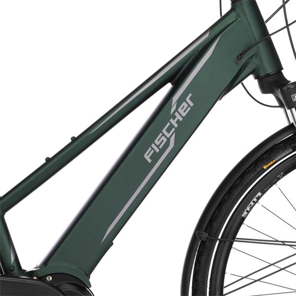 Vélo tout chemin électrique femme Fischer Viator 4,0i vert foncé