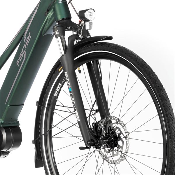 Vélo tout chemin électrique femme Fischer Viator 4,0i vert foncé
