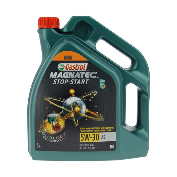 Huile moteur CASTROL Magnatec Stop-start A1/B1 A5/B5 Essence/Diesel 5W30 5L
