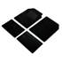 Jeu complet de tapis universels moquette noir NOA DBS