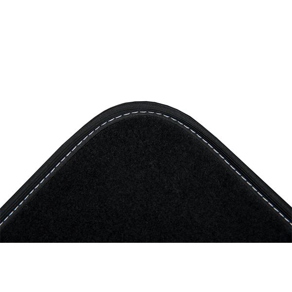 Jeu complet de tapis universels moquette noir et blanc NOA DBS