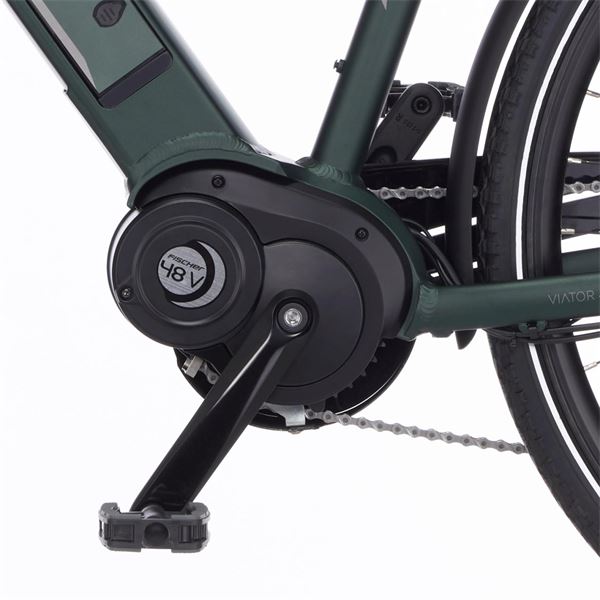 Vélo tout chemin électrique homme Fischer Viator 4.0i vert