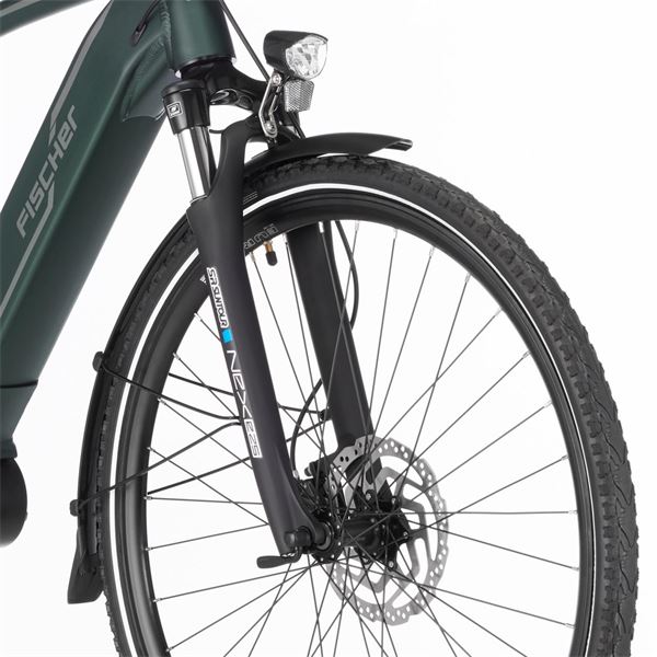 Vélo tout chemin électrique homme Fischer Viator 4.0i vert