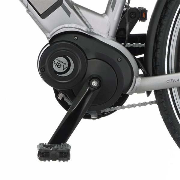 Vélo ville électrique mixte Fischer Cita 4.0i gris