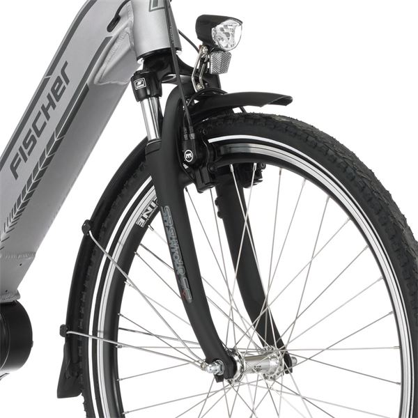 Vélo ville électrique mixte Fischer Cita 4.0i gris