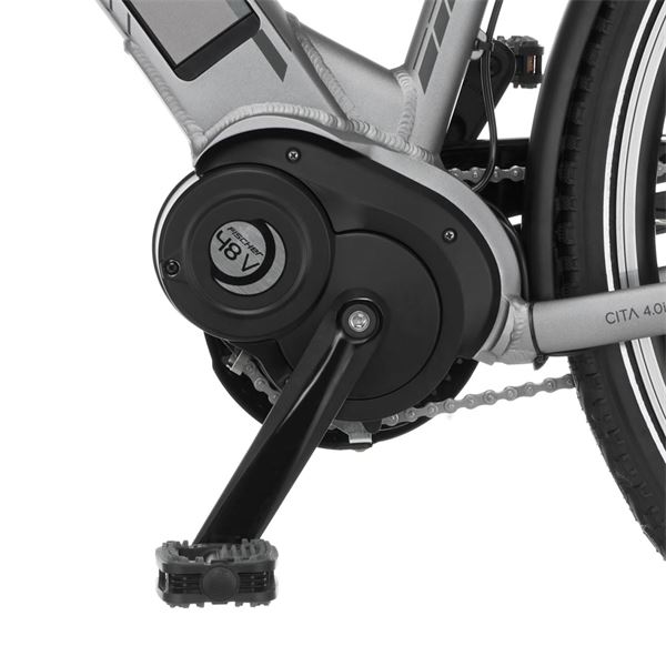 Vélo ville électrique mixte Fischer Cita 4.0i gris