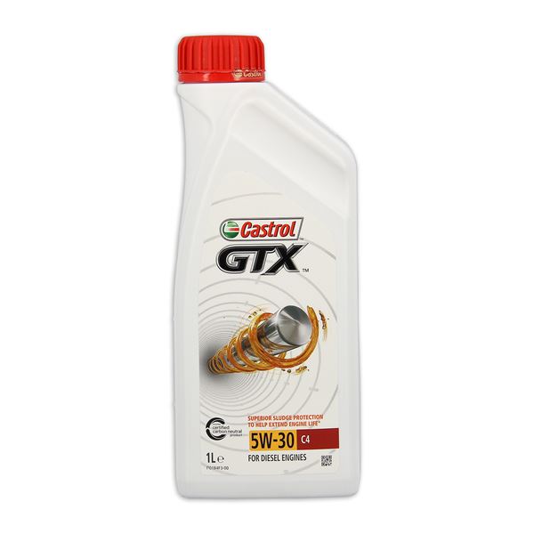 Huile moteur CASTROL GTX C4 Essence/Diesel 5W30 1L