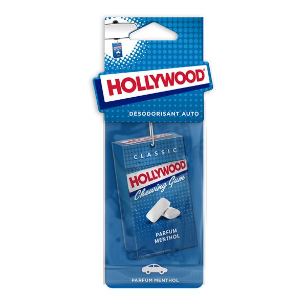 Désodorisant voiture carte parfumée HOLLYWOOD Menthol