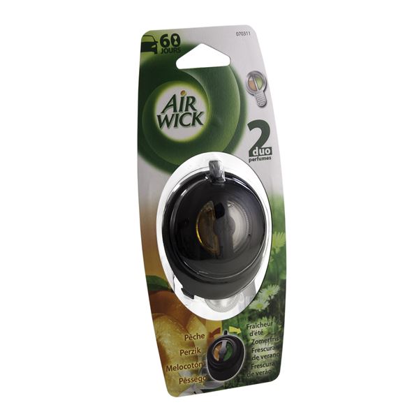 Désodorisant duo membrane Pêche/Fraicheur d'été Air Wick