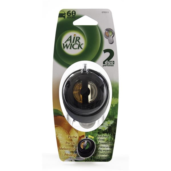 Désodorisant duo membrane Pêche/Fraicheur d'été Air Wick
