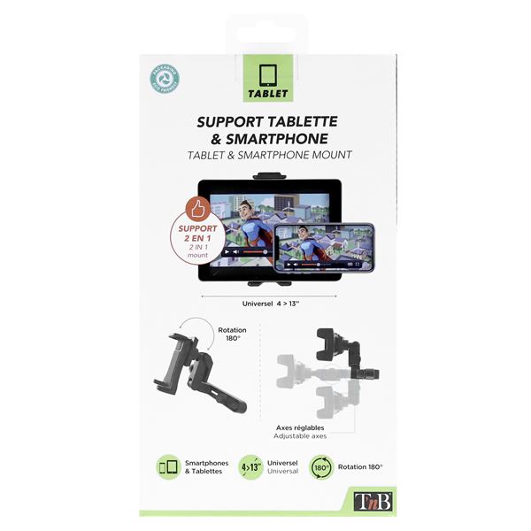 Support Pince pour Tablette et Smartphone T'nB