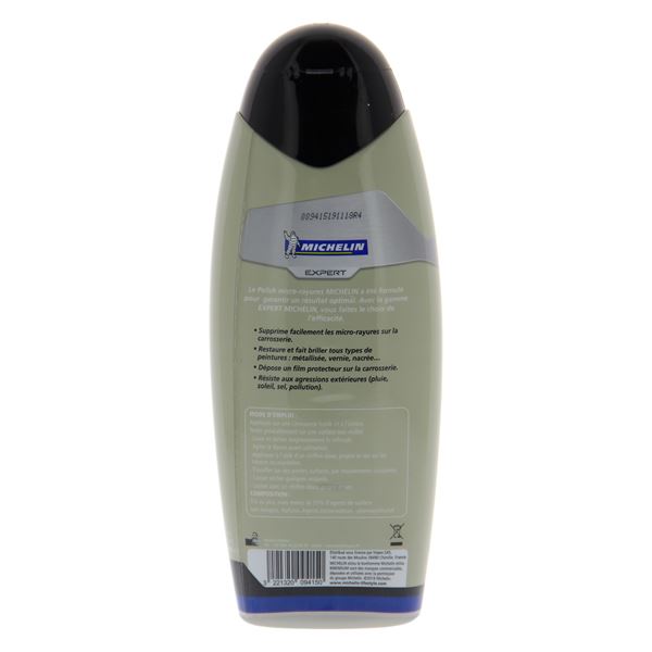 Lot MICHELIN Polisheuse Pro 230V + 2 Bonnets (1 Laine, 1 Mousse) + Polish micro-rayures
