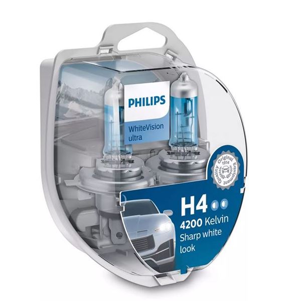 2 ampoules Philips Premium White Vision Ultra H4