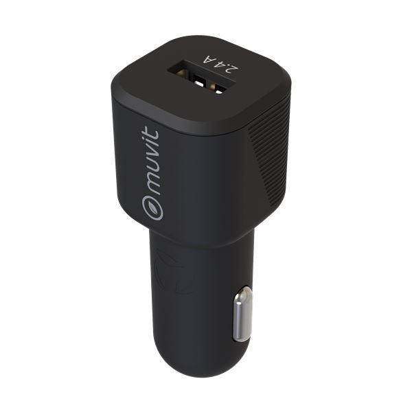 CHARGEUR ALLUME-CIGARE 1 USB 2,4A MUVIT FOR CHANGE