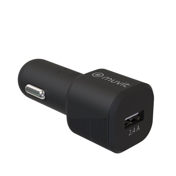 CHARGEUR ALLUME-CIGARE 1 USB 2,4A MUVIT FOR CHANGE