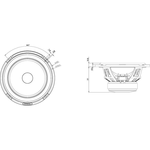 Haut-parleurs PS165FXE kit 2 voies separées FOCAL