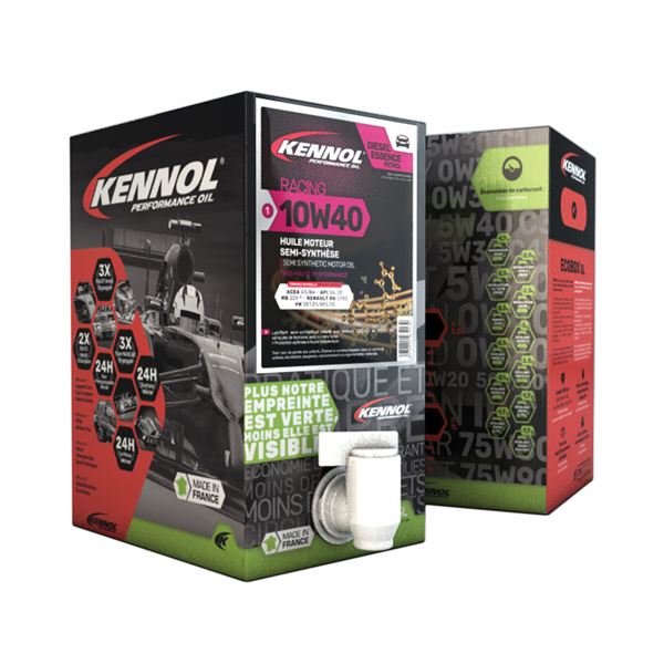 Huile moteur KENNOL Ecobox Essence/Diesel 10W40 A3/B3/B4 5L