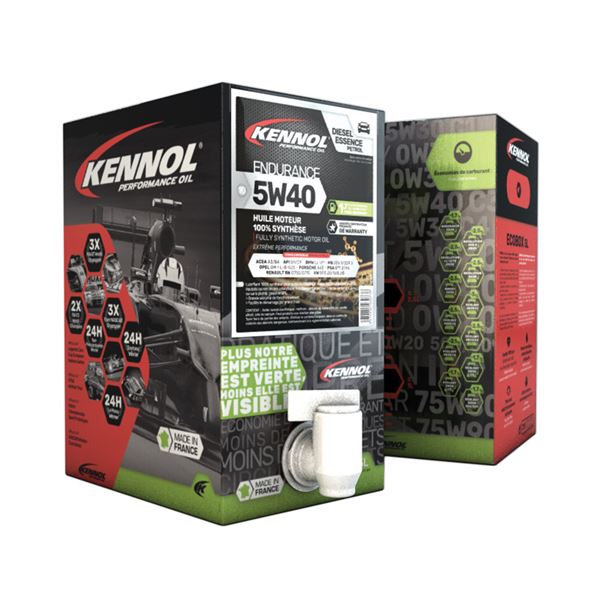 Huile moteur KENNOL Ecobox Essence/Diesel 5W40 A3/B4 5L