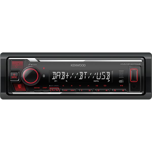 Autoradio KMM-BT407DAB + Antenne DAB+ Kenwood