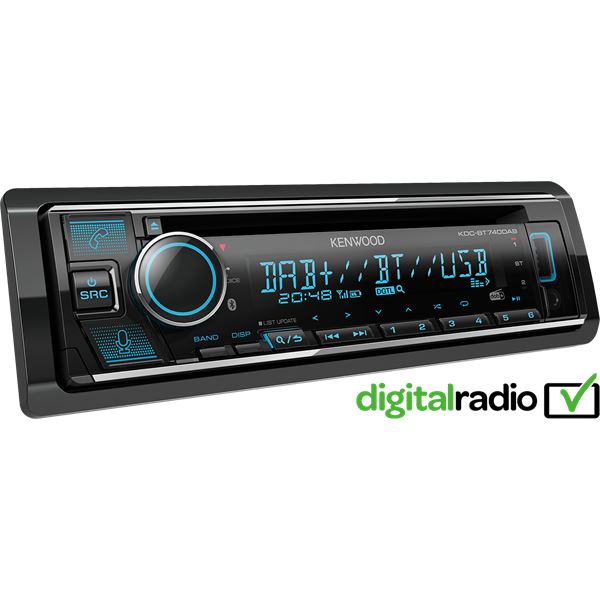 Autoradio KDC-BT740DAB + Antenne DAB+ Kenwood
