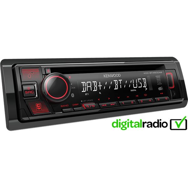 Autoradio KDC-BT450DAB + Antenne DAB+ Kenwood