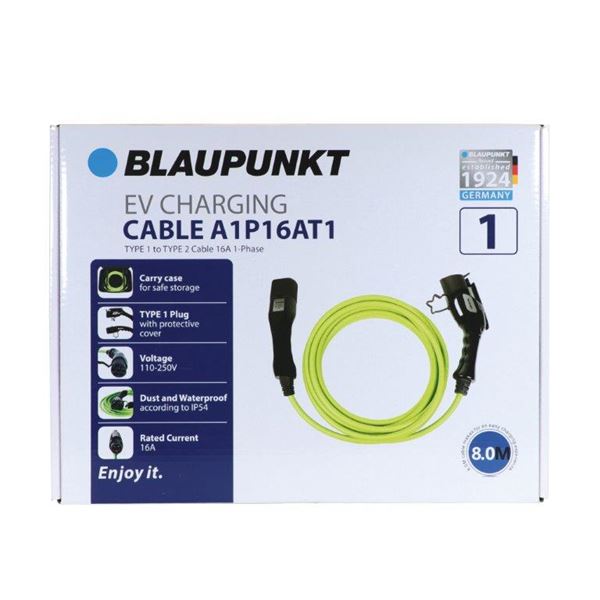 Câble de charge véhicule électrique T1/T2 16A monophasé BLAUPUNKT