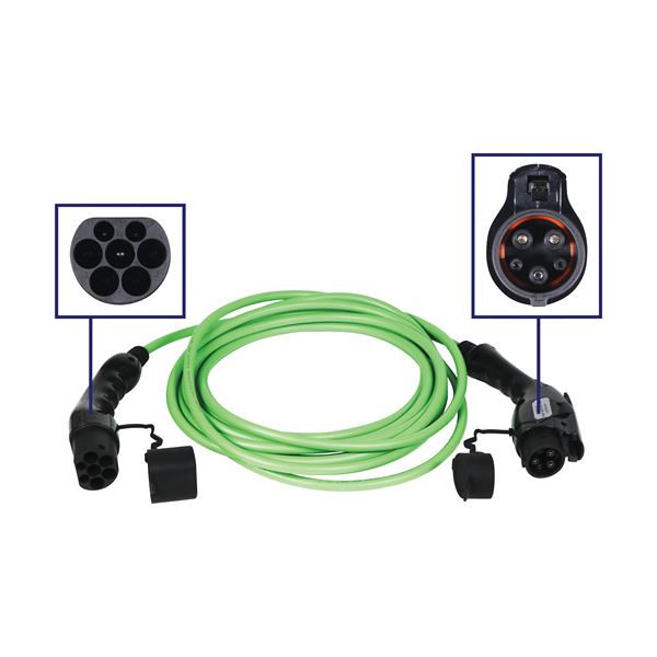 Câble de charge véhicule électrique T1/T2 32A monophasé BLAUPUNKT