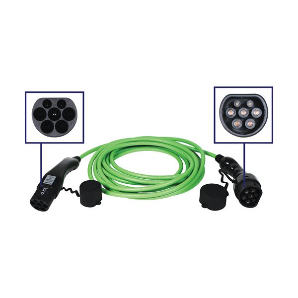 Câble de charge véhicule électrique  T2/T2 16A monophasé BLAUPUNKT