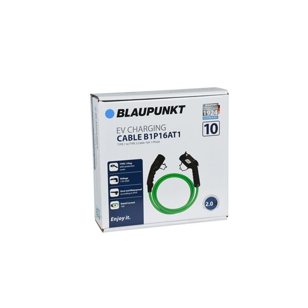 Câble de charge véhicule électrique T1/T2 16A monophasé BLAUPUNKT