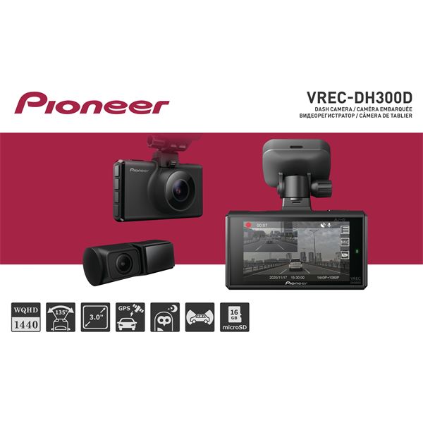 Dashcam VREC-DH300D Pioneer