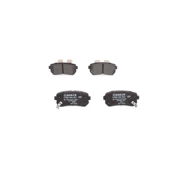 4 plaquettes de frein arrière Bosch BP2651