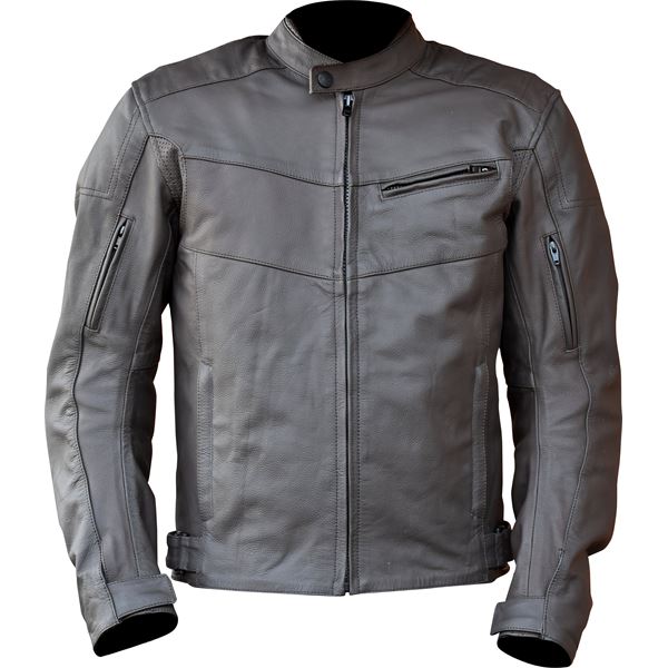 Blouson en cuir marron Karok TL