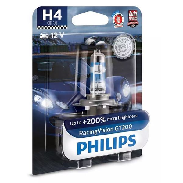 1 ampoule Philips H4 RACING VISION GT200