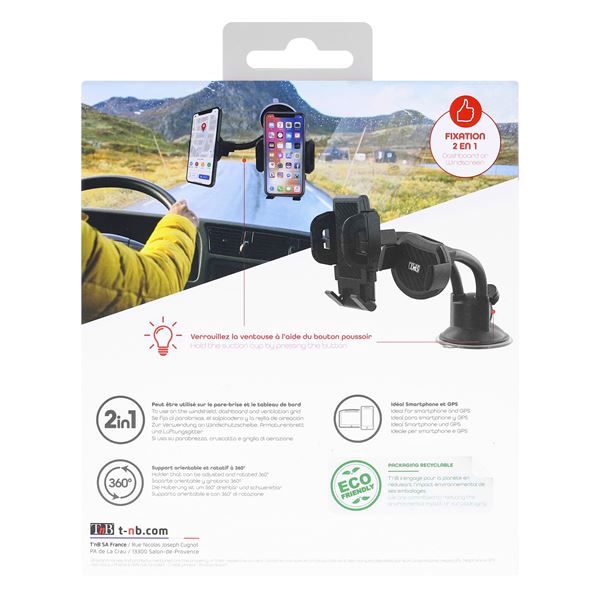 Support double mâchoire ventouse DRIVER TNB