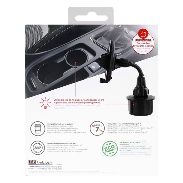 Support pince pour porte gobelet DRIVER TNB