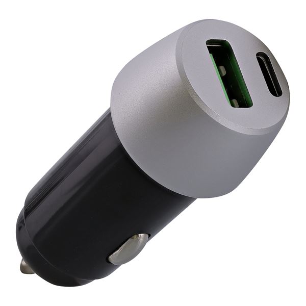 Chargeur Allume-cigare 1 USB-A, 1 USB-C et QC T'nB