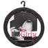 Couvre volant noir pink Crossed