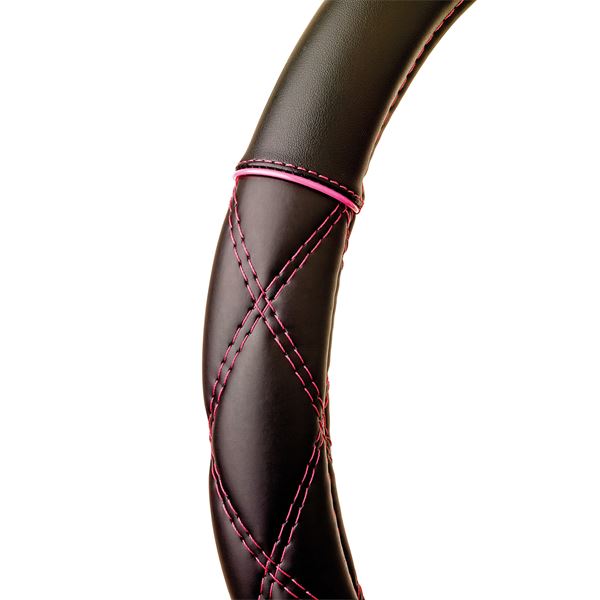 Couvre volant noir pink Crossed
