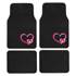 4 Tapis moquette Coeurs