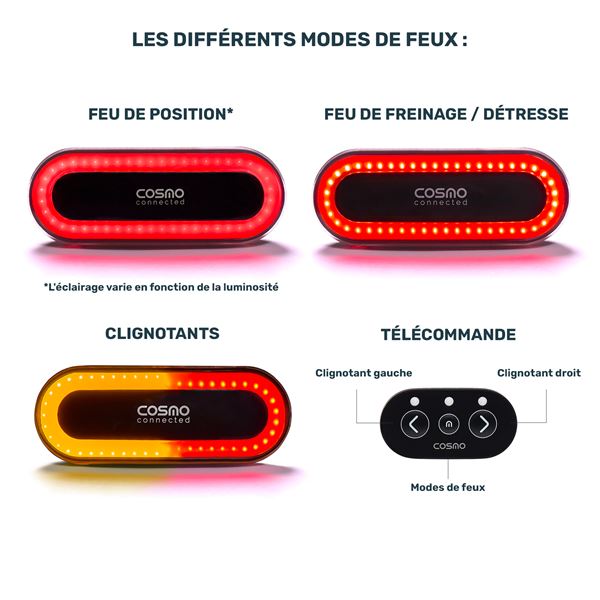 Feu d'éclairage connecté Cosmo Ride