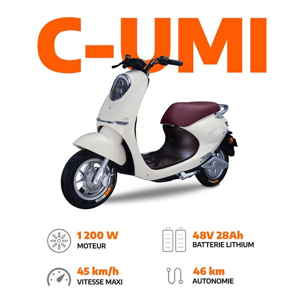 Scooter électrique C-Umi YADEA Blanc