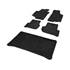Jeu complet de tapis et tapis de coffre sur mesure qualité ELITE noir